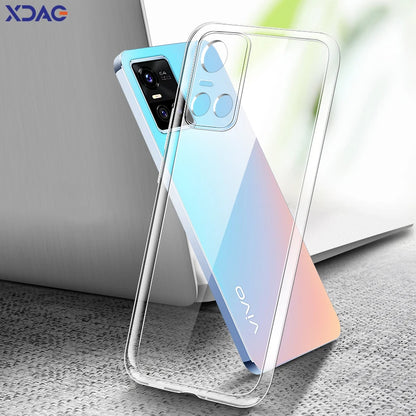 Ultrathin HD Clear Phone Case for VIVO Y21 Y21a Y21e Y21g Y21s Y21t India Soft TPU Transparent Crystal Waterproof Mobile Cover