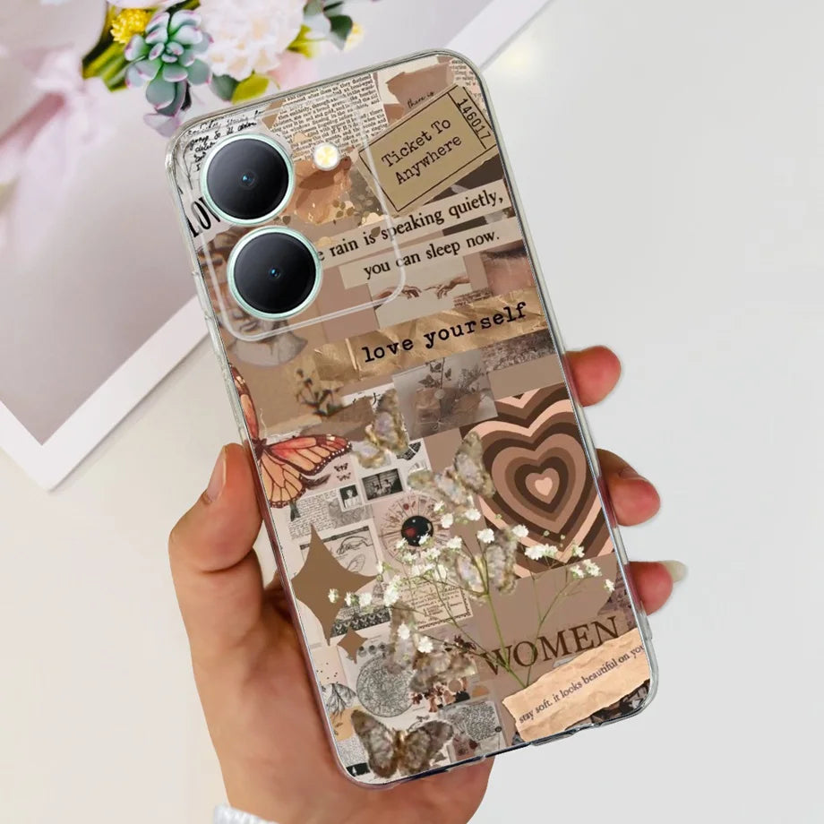 For Vivo Y36 5G Phone Case Vivo Y36 V2247 Back Cover Transparent Soft tpu Silicone Coque Fundas For Vivo Y31 Y 36 4G Bumper