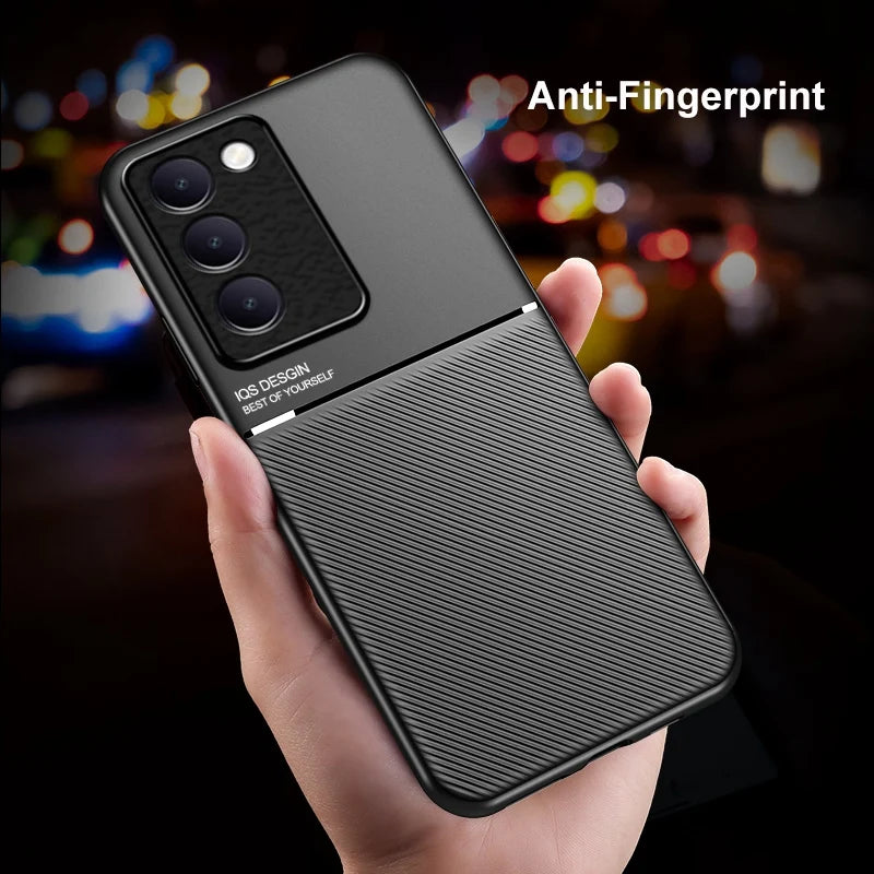 Magnetic PU Leather Case For Vivo V30 Lite 4G Cover Matte Silicone Full Protection Phone Case For Vivo V40 SE T3 Y200E Y100 5G