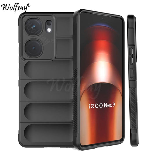 Shockproof Phone Case For Vivo iQOO Neo 9 Case Bumper Silicone Full Edge Back Cover For Vivo iQOO Neo 9 Case For Vivo iQOO Neo 9