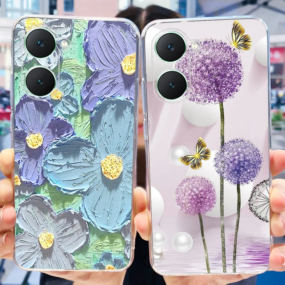 For Vivo Y03 4G Case V2332 New Fashion Painted Cover Soft Silicone Phone Case For Vivo Y03 Y 03 VivoY03 Fundas 6.56'' Back Cover