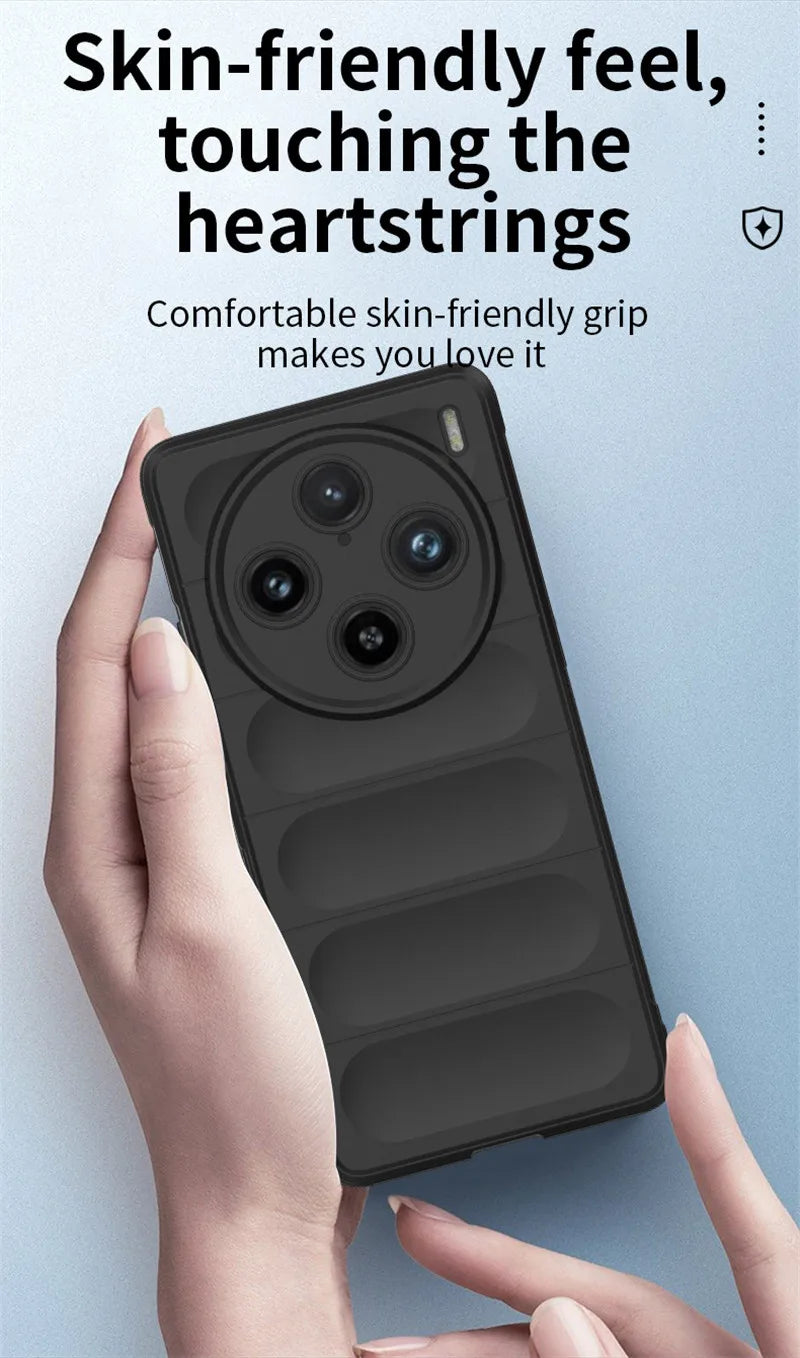 For ViVo X100 Pro Case ViVo X100 Pro Cover Soft Silicone Bumper Shield Protective Back Phone Cases On For ViVo X100 Pro Funda