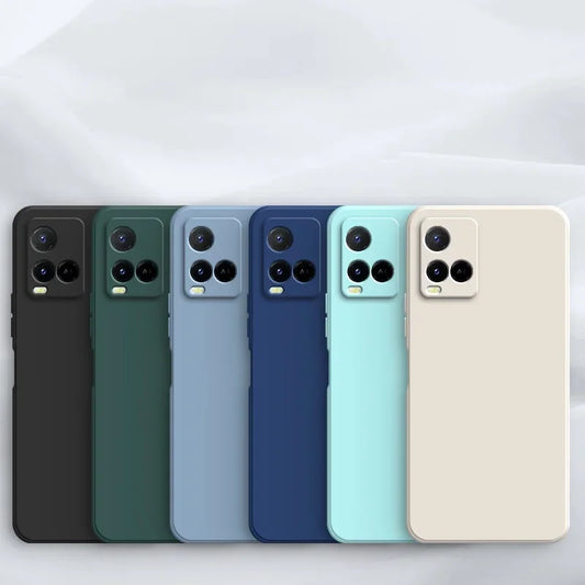 Solid Color Ultra Thin Matte Phone Case for Vivo Y21S Y21T Y21A Y33S Y33T Y21 2021 Silicone Soft TPU Cover